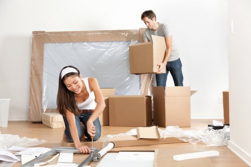 Careful furniture handling during a Mayfair home move