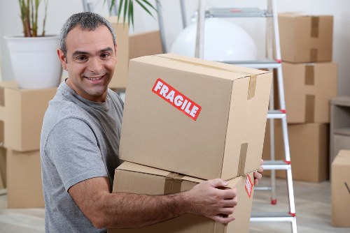 Removal van prepared for a move in Mayfair with central London street setting