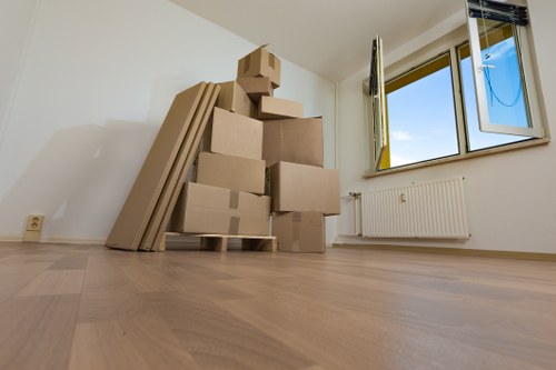 Moving van service supporting a residential move in Mayfair