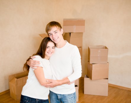 Moving home in a Mayfair townhouse street scene