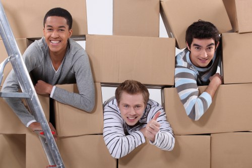 Risk assessment being completed before a local moving job