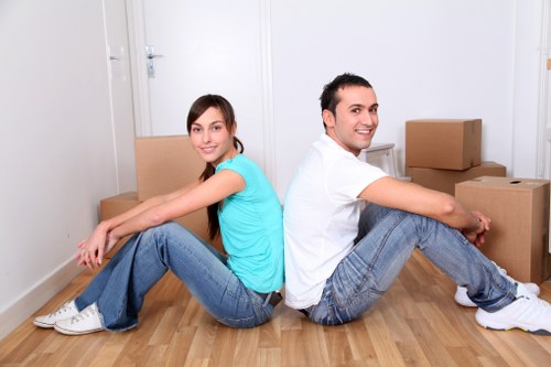 Careful loading of furniture for a Mayfair removal service