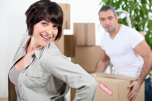 Careful furniture handling during a Mayfair move