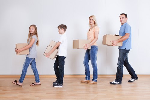 Careful loading of furniture for a Mayfair van relocation