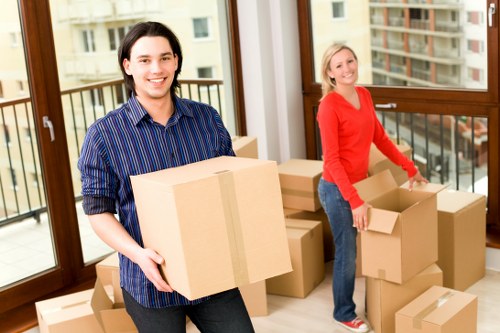 Local house removalists handling fragile items in a Mayfair property